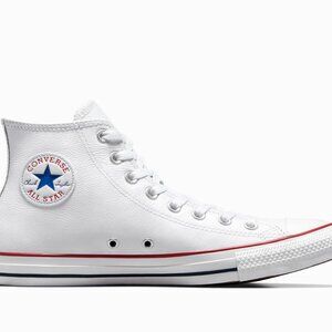 Unisex Converse Chuck Taylor All Star Leather High Top White